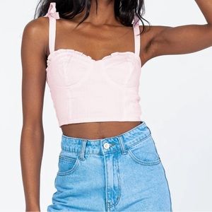 Princess Polly Paxten Pink Top